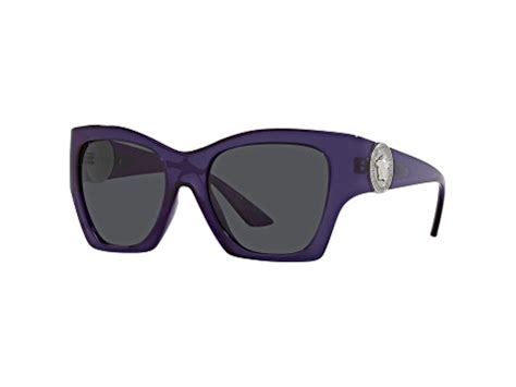 Versace Women's Fashion 55mm Transparent Purple 